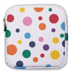 Polka Dot Mini Square Pouch by 8989