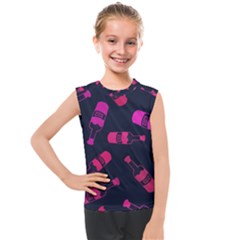 Wine Wine Bottles Background Graphic Kids  Mesh Tank Top by Ravend