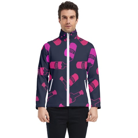 Wine Wine Bottles Background Graphic Men s Bomber Jacket by Ravend