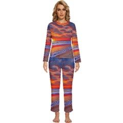 Golden Sun Womens  Long Sleeve Lightweight Pajamas Set by GardenOfOphir