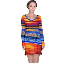 Island Dreams Long Sleeve Nightdress by GardenOfOphir