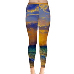 Nature Sunset Inside Out Leggings by GardenOfOphir