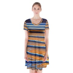 Endless Summer Nights Short Sleeve V-neck Flare Dress by GardenOfOphir