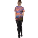 Loveliest Sunset Women s V-Neck Scrub Top View4