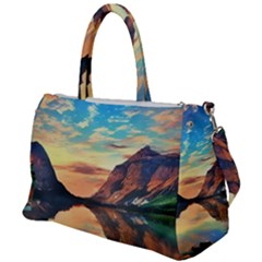 Portentous Sunset Duffel Travel Bag by GardenOfOphir