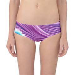 Pink Water Waves Classic Bikini Bottoms by GardenOfOphir