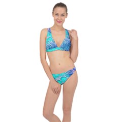 The Beauty Of Waves Classic Banded Bikini Set  by GardenOfOphir