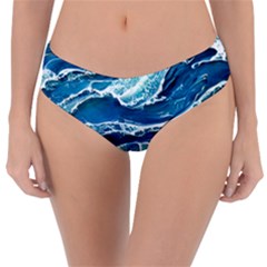 Summer Ocean Waves Reversible Classic Bikini Bottoms by GardenOfOphir
