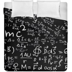 E=mc2 Text Science Albert Einstein Formula Mathematics Physics Duvet Cover Double Side (king Size) by Jancukart