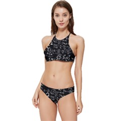 E=mc2 Text Science Albert Einstein Formula Mathematics Physics Banded Triangle Bikini Set by Jancukart