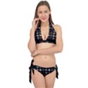 Black And Multicolored Polka Dot Artwork Digital Art Tie It Up Bikini Set View1