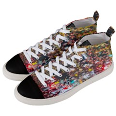Water Droplets Men s Mid-top Canvas Sneakers by artworkshop