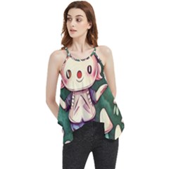 Toadstool Mushrooms Flowy Camisole Tank Top by GardenOfOphir