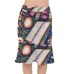 Conjure Mushroom Charm Spell Mojo Short Mermaid Skirt by GardenOfOphir