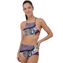 Shroom Magic Mushroom Charm High Waist Tankini Set by GardenOfOphir