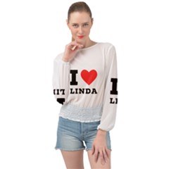 I Love Linda  Banded Bottom Chiffon Top by ilovewhateva
