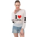 I love Linda  Banded Bottom Chiffon Top View1