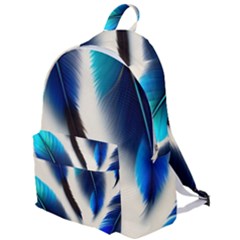 Feathers Pattern Design Blue Jay Texture Colors The Plain Backpack by Ravend