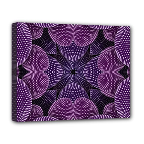 Geometric Shapes Geometric Pattern Flower Pattern Art Deluxe Canvas 20  X 16  (stretched) by Ravend