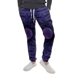 Gometric Shapes Geometric Pattern Purple Background Men s Jogger Sweatpants by Ravend