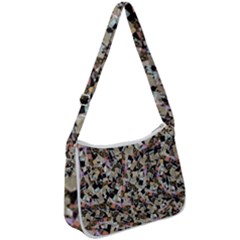 Mystic Geometry Abstract Print Zip Up Shoulder Bag by dflcprintsclothing