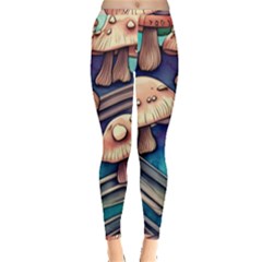 Mushroom Cloud Legerdemain Portobello Warlock Inside Out Leggings by GardenOfOphir