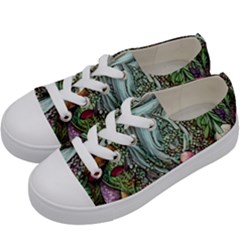 Craft Mushroom Kids  Low Top Canvas Sneakers by GardenOfOphir