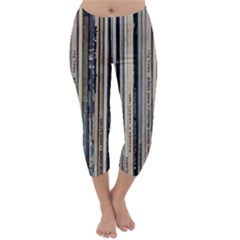 Vintage Vinyl Records Collection Capri Winter Leggings  by Jancukart