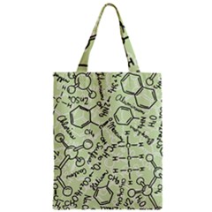 Multicolored Chemical Bond Illustration Chemistry Formula Science Zipper Classic Tote Bag by Jancukart