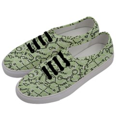 Multicolored Chemical Bond Illustration Chemistry Formula Science Men s Classic Low Top Sneakers by Jancukart