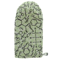 Multicolored Chemical Bond Illustration Chemistry Formula Science Microwave Oven Glove by Jancukart