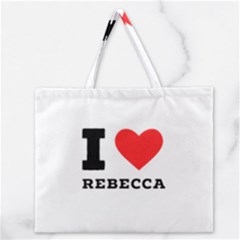 I Love Rebecca Zipper Large Tote Bag by ilovewhateva