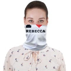 I Love Rebecca Face Covering Bandana (adult) by ilovewhateva