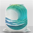 Tsunami Tidal Wave Wave Minimalist Ocean Sea 2 Drawstring Bag (Small) View2