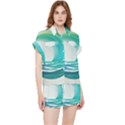 Tsunami Tidal Wave Wave Minimalist Ocean Sea 2 Chiffon Lounge Set View1