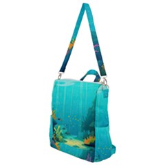 Intro Youtube Background Wallpaper Aquatic Water Crossbody Backpack by Pakemis