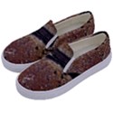 Rustic Charm Abstract Print Kids  Canvas Slip Ons View2