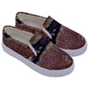 Rustic Charm Abstract Print Kids  Canvas Slip Ons View3
