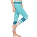 Ai Generated Ocean Waves Sea Water Anime Lightweight Velour Classic Yoga Leggings View4