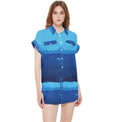 Ai Generated Ocean Sea Fish Underwater Water Chiffon Lounge Set by Pakemis