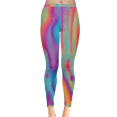 Liquid Art Pattern - Marble Art Inside Out Leggings by GardenOfOphir