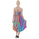 Liquid Art Pattern - Marble Art High-Low Halter Chiffon Dress  View2