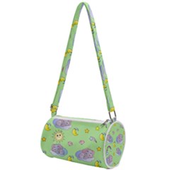 Elephant Sleeping Elephants Background Mini Cylinder Bag by Wegoenart