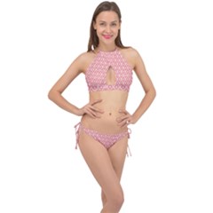 Pattern 11 Cross Front Halter Bikini Set by GardenOfOphir