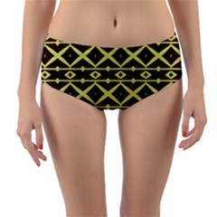 Pattern 15 Reversible Mid-waist Bikini Bottoms by GardenOfOphir