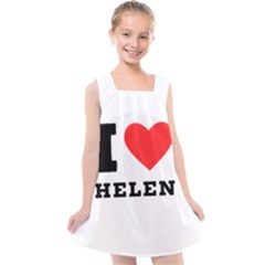 I Love Helen Kids  Cross Back Dress by ilovewhateva