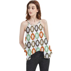 Quatrefoil Flowy Camisole Tank Top by GardenOfOphir