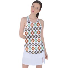 Quatrefoil Racer Back Mesh Tank Top by GardenOfOphir