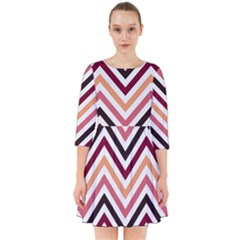 Chevron Iv Smock Dress by GardenOfOphir