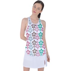 Pattern 105 Racer Back Mesh Tank Top by GardenOfOphir